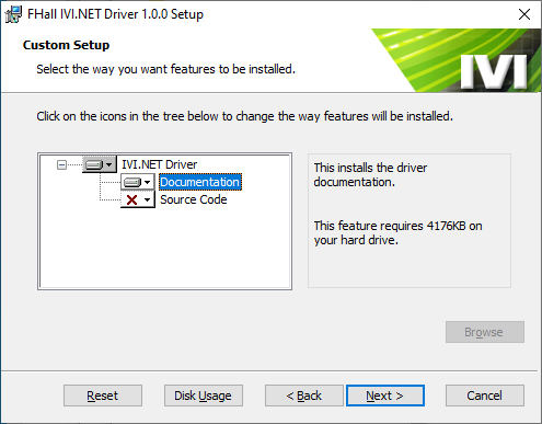 IVI.NET driver setup