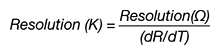 Measurement resolution Measurement resolution