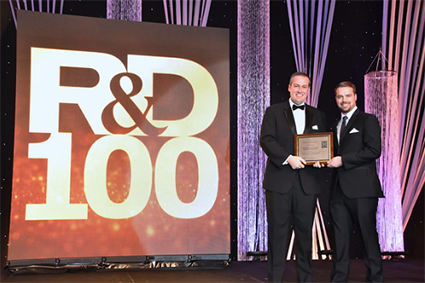 Adam Porsch and Adam Anderson Accept R&D 100 Award