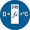 Temps communicated directly with PLC master device